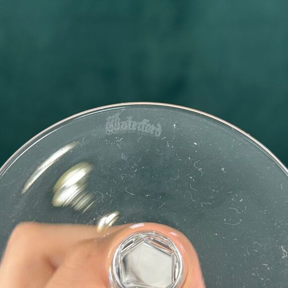 Vintage Waterford Elegant Clear Cut Glads Crystal Wine Glass Set - Picture 4 of 5